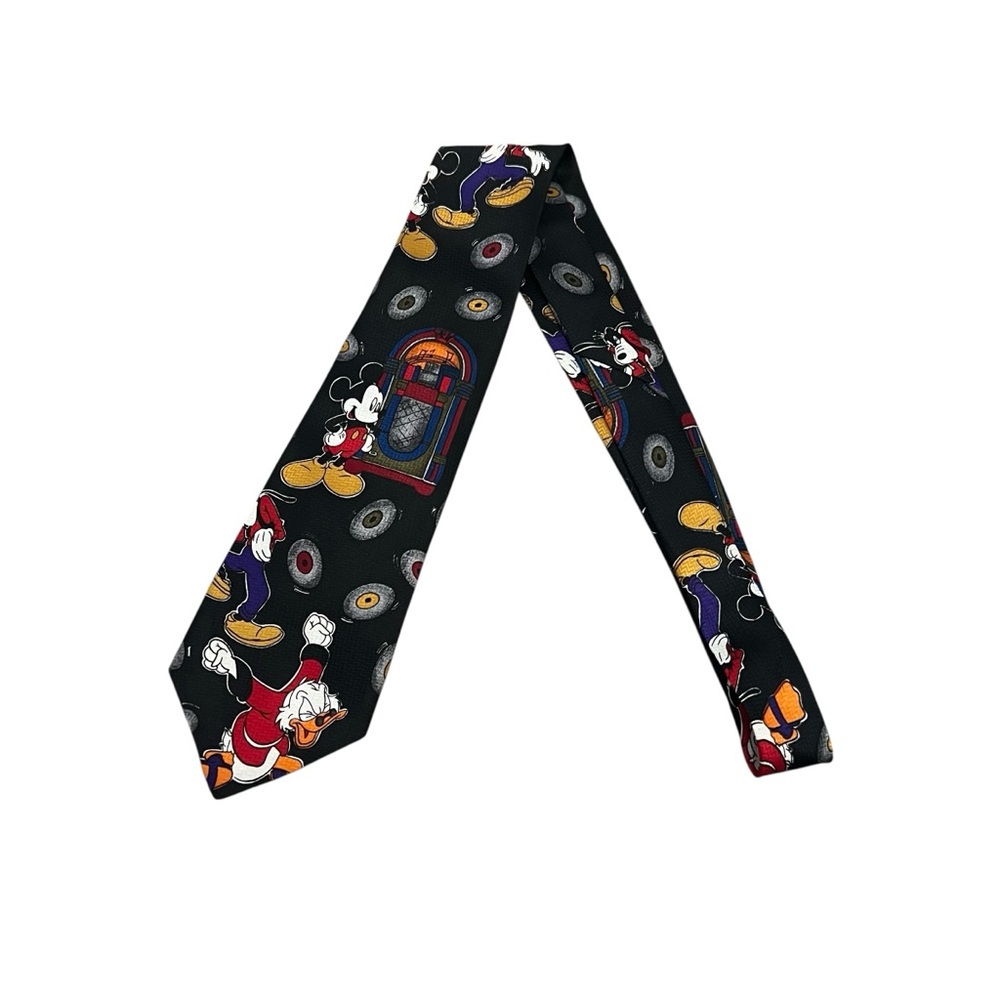 Disney Mickey Mouse Black and Red Tie
